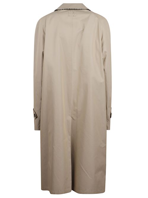 Trench reversibile in twill e check MIU MIU | MS21311798F04U0